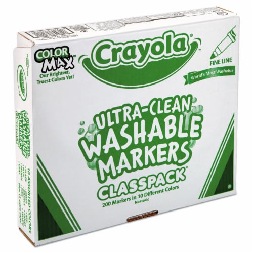 Crayola Marker,Wshable,200bx,Fine 588211 Perspective: left