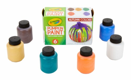 Crayola® Autumn Colors Acrylic Pumpkin Paint Kit Perspective: left