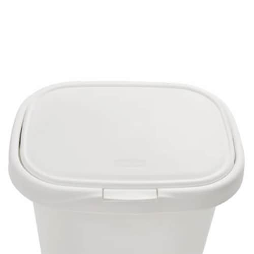 Sterilite 13 Gal Swing Top Lidded Wastebasket Kitchen Trash Can, White (8  Pack), 1 Piece - Kroger