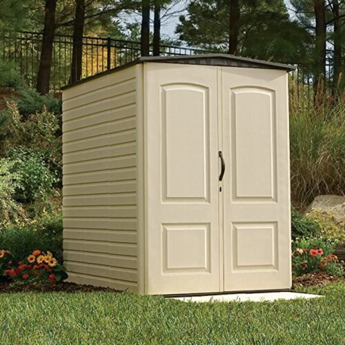 Rubbermaid Weather Resistant Resin Outdoor Patio Storage Cabinet