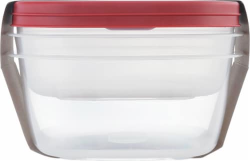 Rubbermaid® Easy-Find Lids Food Storage Container Value Pack - Red/Clear Perspective: left