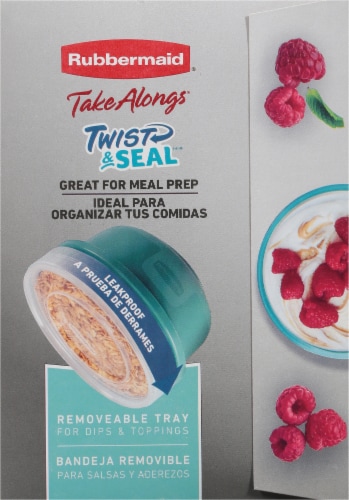 Rubbermaid® Take Alongs® Twist & Seal Leak Proof Food Storage Containers Perspective: left