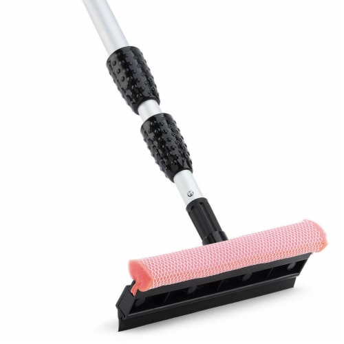 Libman® High Power Telescopic Window Washer - Silver/Black/Red Perspective: left