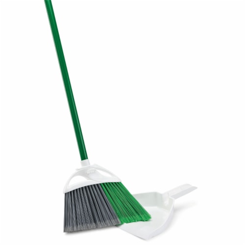 Libman® Precision Angle Broom with Dust Pan Perspective: left