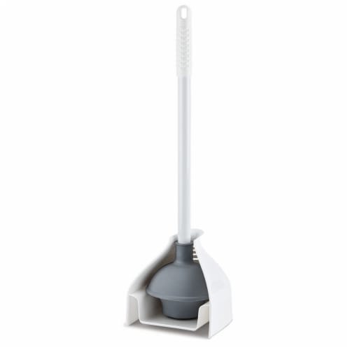 Libman® Megaforce Premium Toilet Plunger and Caddy Perspective: left