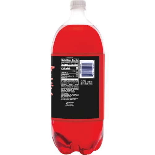 Big Red® Zero Sugar Soda Bottle Perspective: left