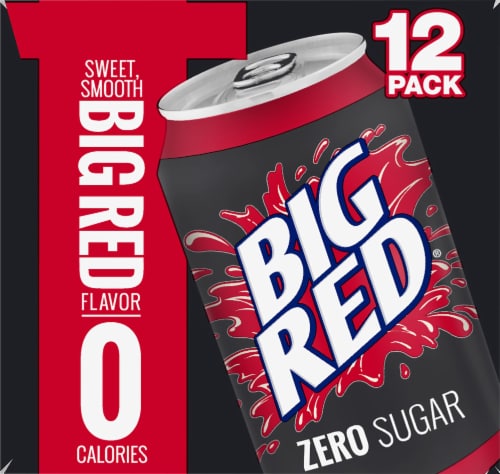 Big Red® Zero Sugar Soda Cans Perspective: left