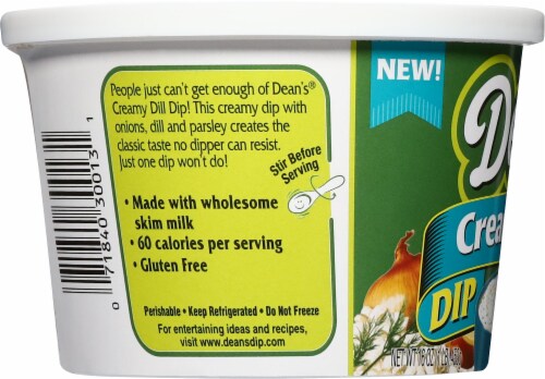 Dean's® Creamy Dill Dip Tub Perspective: left