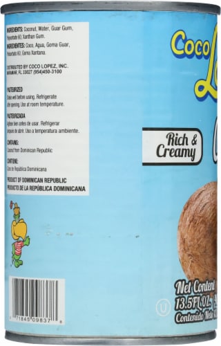Coco Lopez® Canned Rich and Creamy Coconut Milk Perspective: left