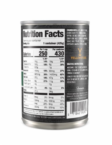 Yellowstone™ Angus Beef Canned Chili with Beans Perspective: left