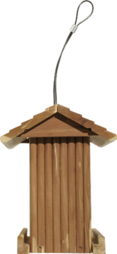 Kaytee Cedar Songbird Feeder Perspective: left