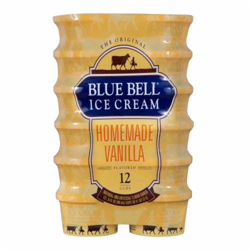 Blue Bell® Homemade Vanilla Ice Cream Cups Perspective: left