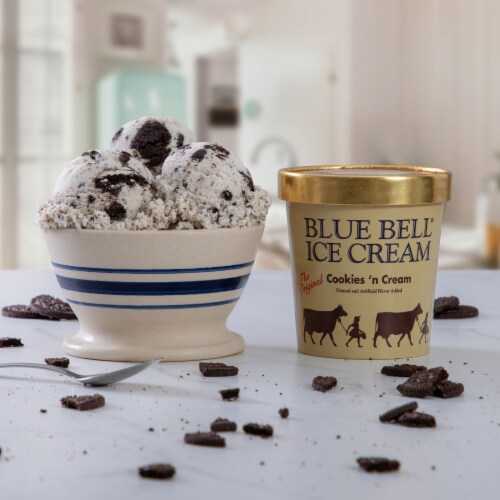 Blue Bell® Gold Rim Assorted Flavors Ice Cream Pint, 16 fl oz