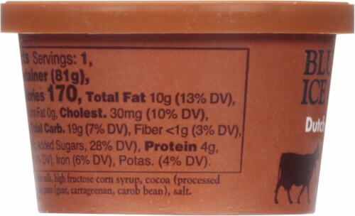 Blue Bell® Dutch Chocolate Ice Cream Cup Perspective: left