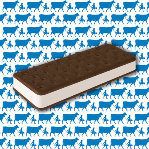 Blue Bell® Vanilla Ice Cream Sandwiches Perspective: left