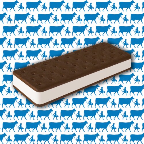 Blue Bell® Vanilla Ice Cream Sandwiches Perspective: left
