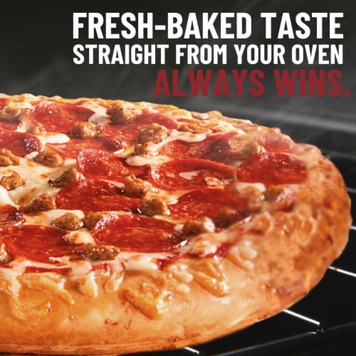 DiGiorno Sausage and Pepperoni Rising Crust Frozen Pizza Perspective: left
