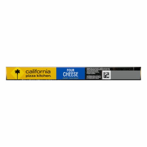 California Pizza Kitchen Crispy Thin Crust Frozen Four Cheese Pizza Perspective: left