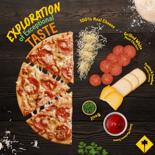 California Pizza Kitchen Signature Uncured Pepperoni Crispy Thin Crust Frozen Pizza Perspective: left