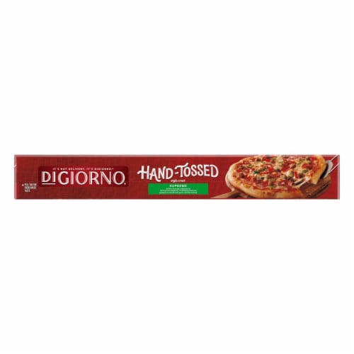 DIGIORNO Supreme Frozen Pizza on a Hand-Tossed Style Crust Perspective: left