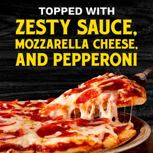 Tombstone Garlic Bread Pepperoni Frozen Pizza Perspective: left