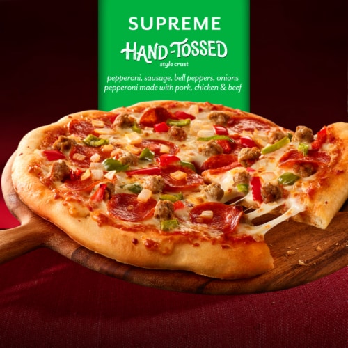 DiGiorno Frozen Pizza Supreme Pizza Hand-Tossed Style Crust (Frozen) Perspective: left