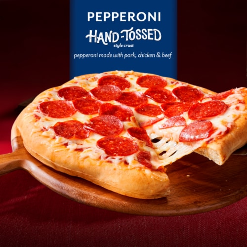 DiGiorno Frozen Pizza Pepperoni Pizza Hand-Tossed Style Crust Frozen Perspective: left