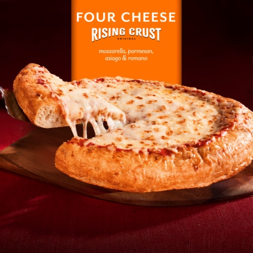 DiGiorno Frozen Pizza Rising Crust Four Cheese Pizza Perspective: left