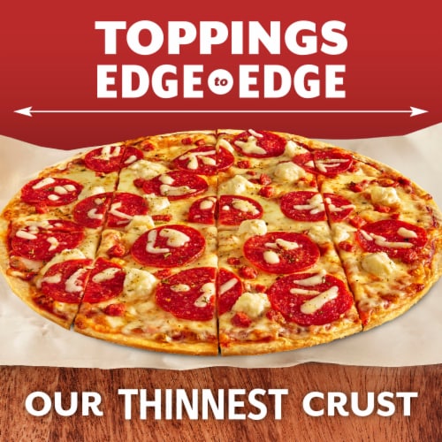 DIGIORNO Loaded Ultra-Thin Double Pepperoni & Ricotta Pizza Perspective: left