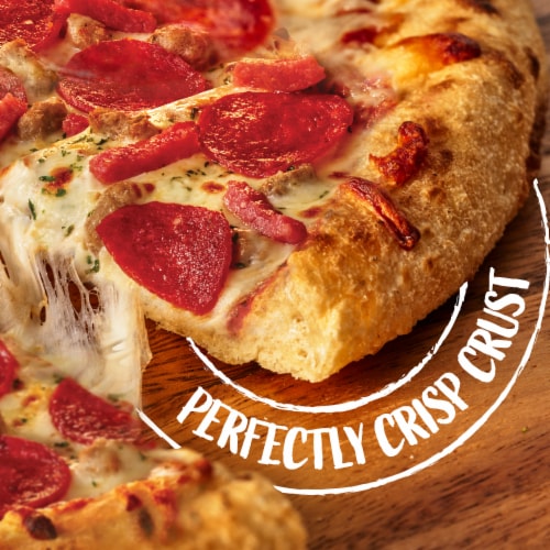DiGiorno Italian Meat Trio Pizza Wood Fired Style Crust Frozen Meat Pizza Perspective: left