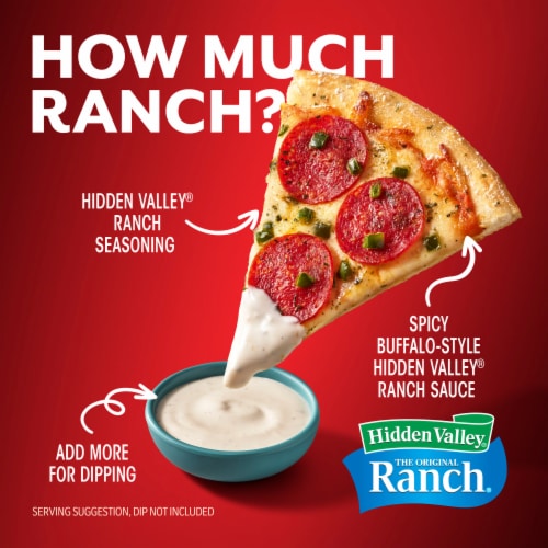 DiGiorno Spicy Ranch and Pepperoni Thin Crust Pizza with Hidden Valley Ranch Sauce (Frozen) Perspective: left