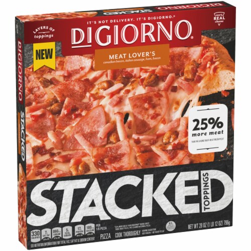DiGiornio Stacked Toppings Meat Lover's Frozen Pizza Perspective: left