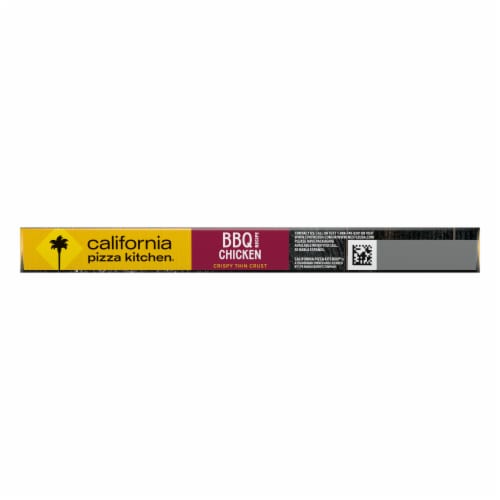California Pizza Kitchen BBQ Recipe Chicken Crispy Thin Crust Frozen Pizza Perspective: left