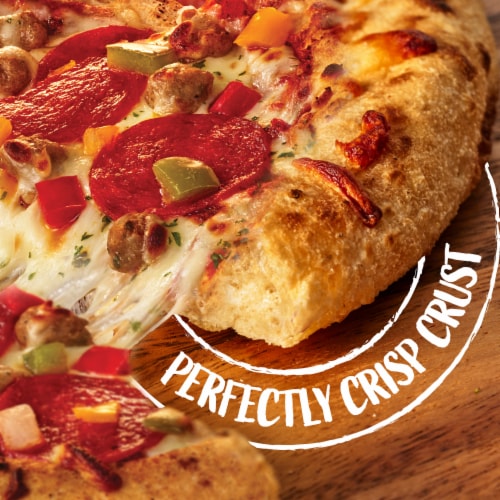 DiGiorno Supreme Special Pizza Wood Fired Style Crust Frozen Supreme Pizza Perspective: left