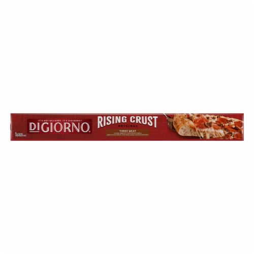 DIGIORNO Three Meat Rising Crust Frozen Pizza Perspective: left