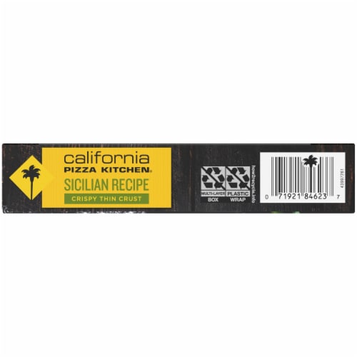 California Pizza Kitchen Sicilian Recipe Single Serve Thin Crust Pizza Perspective: left