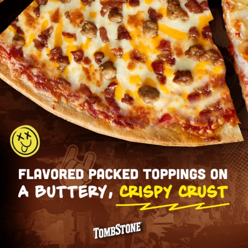 Tombstone Original Crust Pizza Bacon Cheeseburger Pizza Freezer Pizza (Frozen) Perspective: left