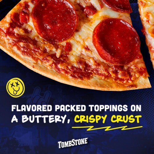 Tombstone Pepperoni Frozen Pizza Perspective: left