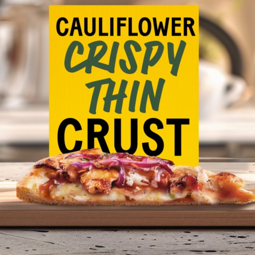 California Pizza Kitchen BBQ Chicken Pizza Cauliflower Crust Gluten Free Frozen Pizza Perspective: left