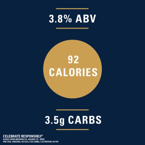 Coors Pure Organic Light Lager Beer Perspective: left