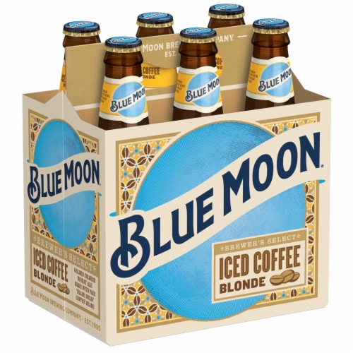 Blue Moon® Iced Coffee Blonde Wheat Ale Beer Perspective: left