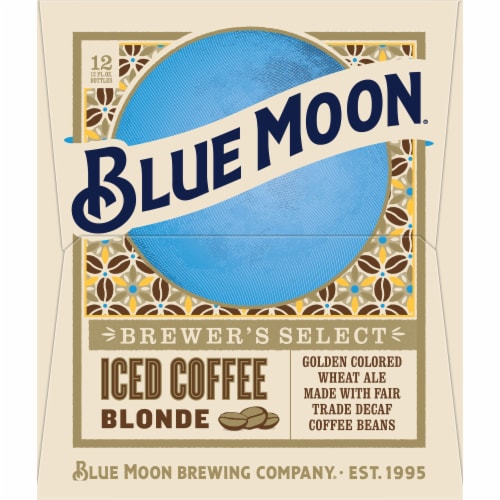 Blue Moon® Iced Coffee Blonde Beer Perspective: left