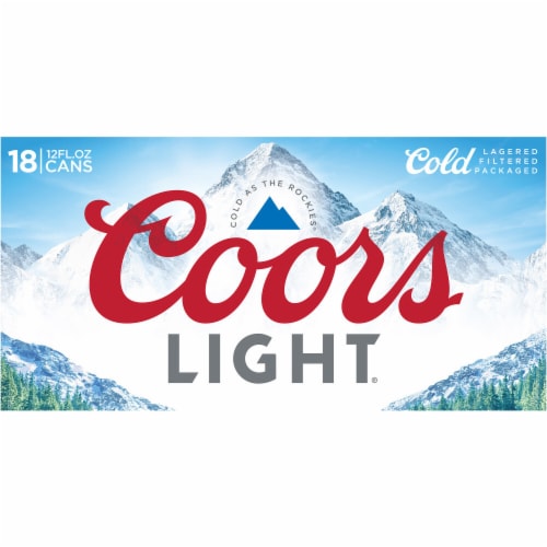 Coors Light American-style Light Lager Beer Perspective: left