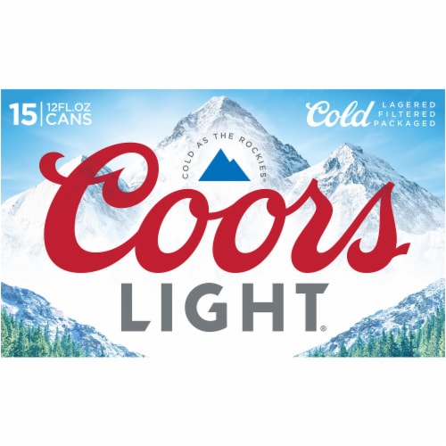 Coors Light American-style Light Lager Beer Perspective: left