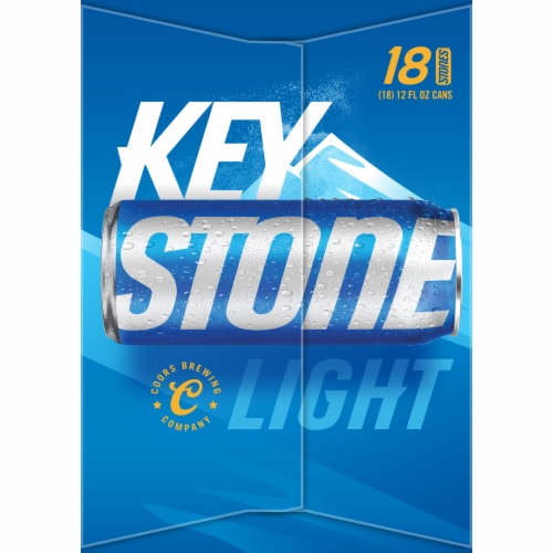 Keystone Light Lager Beer Perspective: left