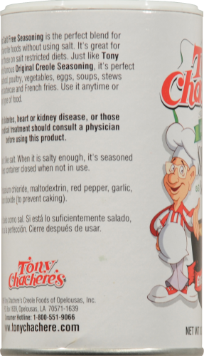 Tony Chacheres Salt Free Seasoning 8 oz Kroger