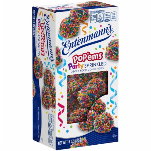Entenmann's® Pop'ems® Sprinkled Donut Holes Perspective: left