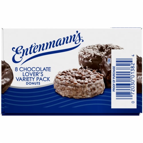 Entenmann's® Chocolate Lover's Variety Pack Donuts Perspective: left