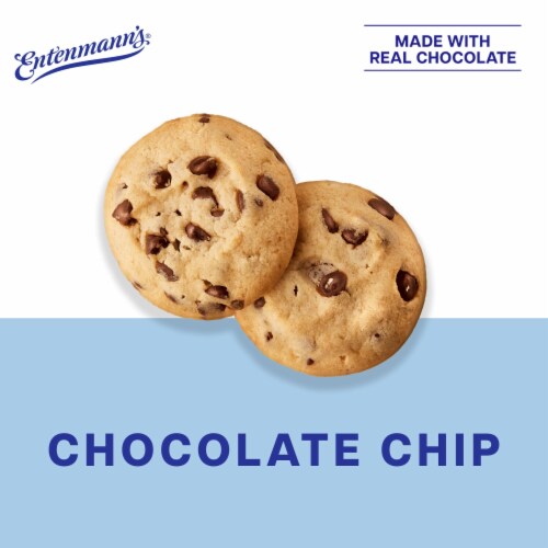 Entenmann's Soft-Baked Chocolate Chip Mini Cookies Perspective: left