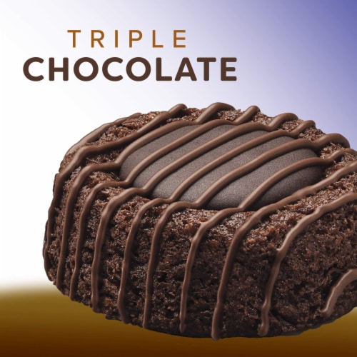 Entenmann's Drizzle Drops Triple Chocolate Brownies Perspective: left